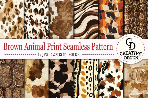 Download Brown Animal Print Seamless Pattern - Animal Collection