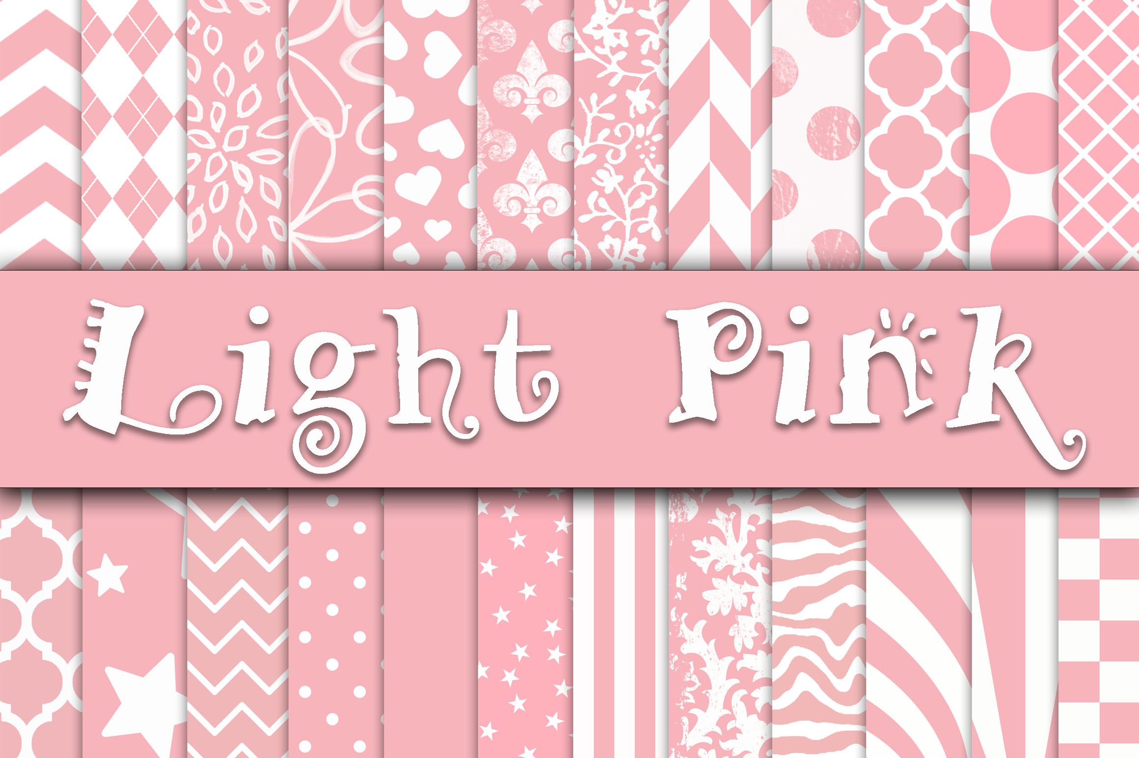 Download Light Pink Patterns Digital Paper - Digital paper Collection