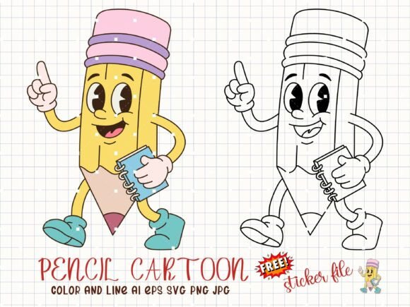 Download Pencil Cartoon Svg School Supply Clipart - School supply clipart Collection
