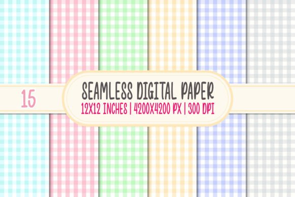 Download Pastel Gingham Digital Paper Svg - Digital paper Collection