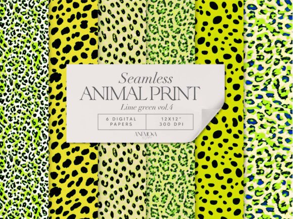 Download Lime Green Safari Animal Print Paper - Animal Collection