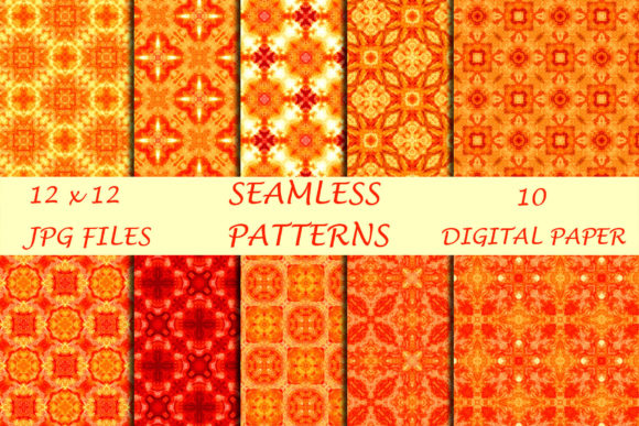 Download Orange Geometric Digital Papers - Digital paper Collection