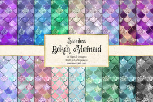 Download Bokeh Mermaid Digital Paper - Digital paper Collection