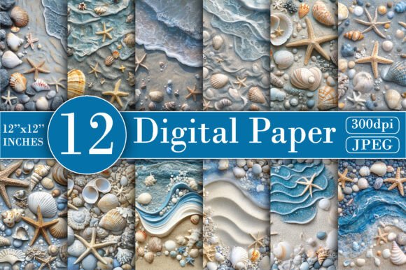 Download Mermaid Mosaic Background Digital Paper - Digital paper Collection