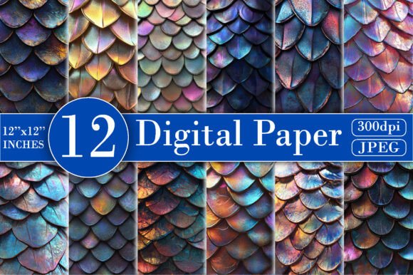 Download Pastel Mermaid Digital Paper - Digital paper Collection
