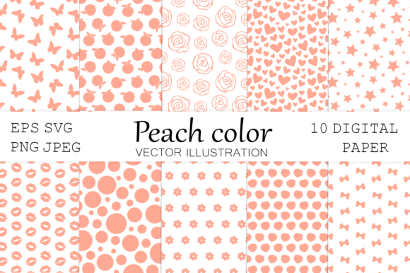Download Peach Paper. Hearts Paper. Pastel Colors - Hearts paper Collection