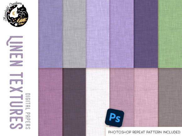 Download Lavender Linen Digital Papers, Seamless - Digital paper Collection