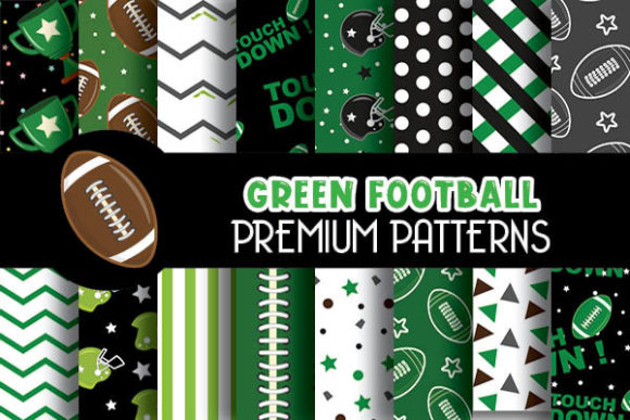 Download Green Football Digital Papers Patterns - Digital paper Collection