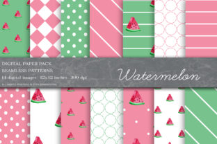 Download Watermelon Digital Papers, Fruit Pattern - Digital paper Collection
