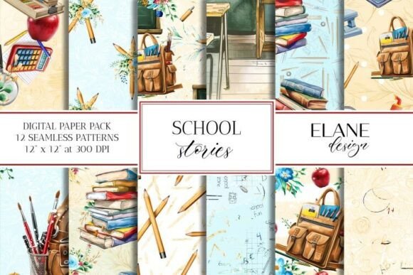 Download School Digital Paper, Teacher Seamless - Digital paper Collection
