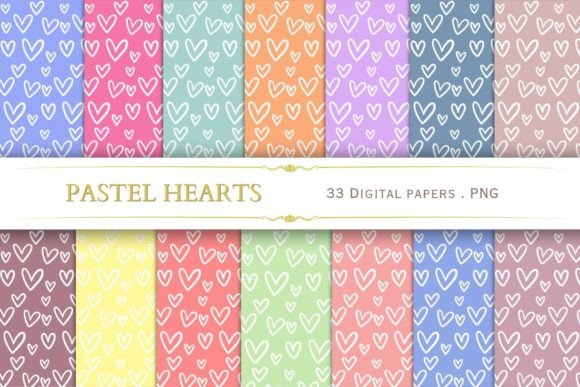 Download Pastel Hearts Paper - Hearts paper Collection