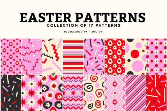 Download Easter Patterns, Easter Digital Papers - Digital paper Collection