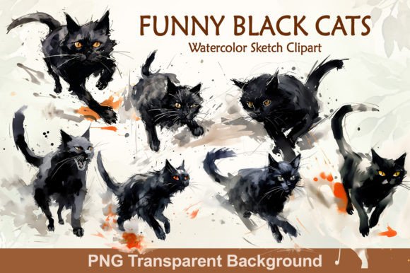 Download Funny Black Cats Sublimation Bundle - Black cats Collection