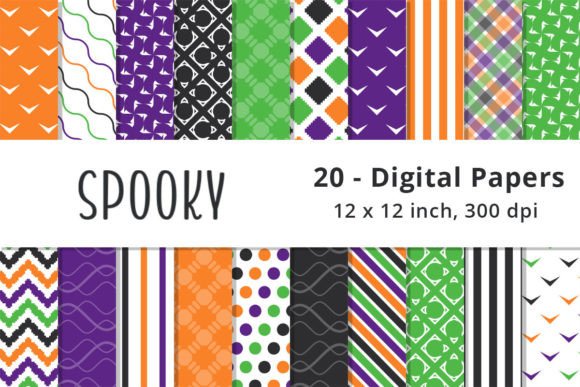 Download Halloween Geometric Digital Paper - Digital paper Collection