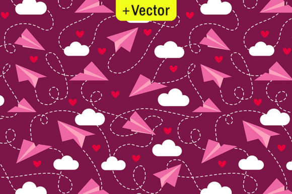 Download Valentine Love Hearts Paper Planes - Hearts paper Collection