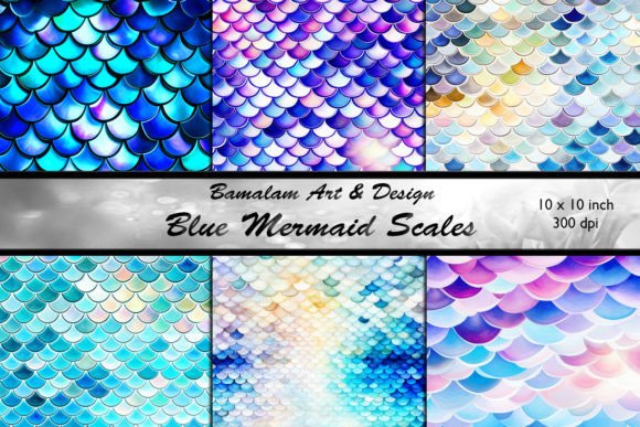 Download Blue Mermaid Scales - Mermaid Collection