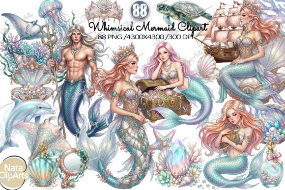 Download Whimsical Mermaid Clipart - Mermaid Collection