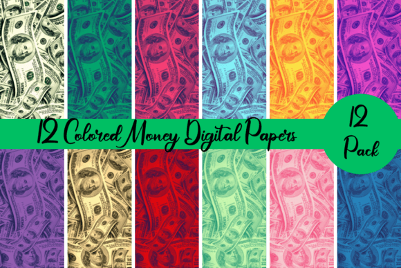 Download Multicolored Money Digital Papers - Digital paper Collection