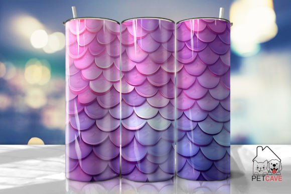 Download Purple Mermaid Scales Tumbler 20oz 7 - Mermaid Collection
