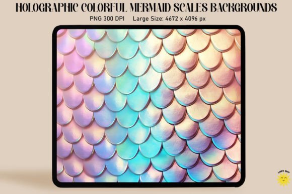 Download Holographic Mermaid Scales Background - Mermaid Collection