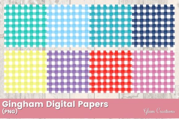 Download Gingham Digital Papers - Digital paper Collection