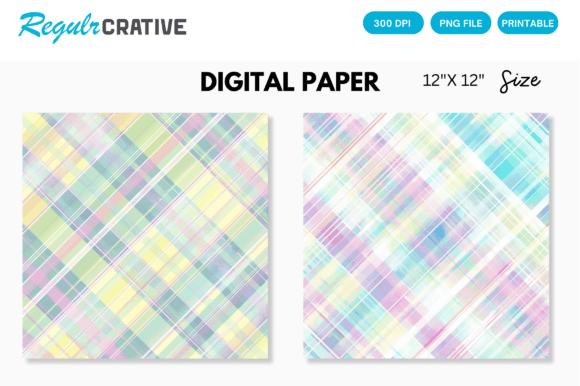 Download Pastel Plaids Seamless Digital Paper - Digital paper Collection