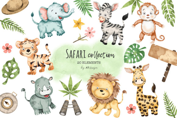 Download Safari Animals Clipart High Resolution - Animal Collection