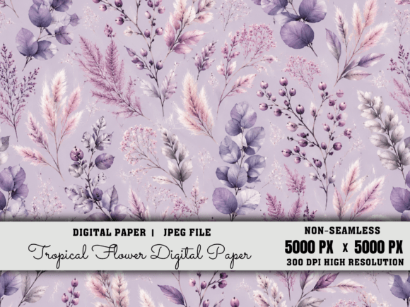 Download Hot Pink Floral Digital Paper,Flower - Digital paper Collection