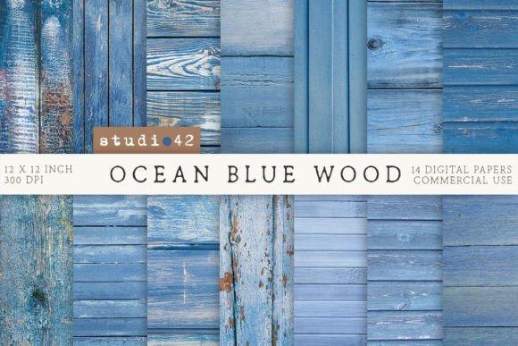Download Blue Wood Background Digital Papers - Digital paper Collection