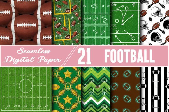 Download Football Digital Papers Patterns - Digital paper Collection