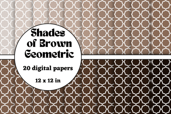 Download Shades of Brown Geometric Digital Papers - Digital paper Collection
