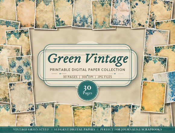 Download Teal Grunge Digital Paper Bundle - Digital paper Collection