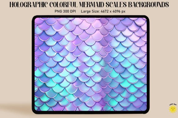 Download Holographic Mermaid Scales Background - Mermaid Collection